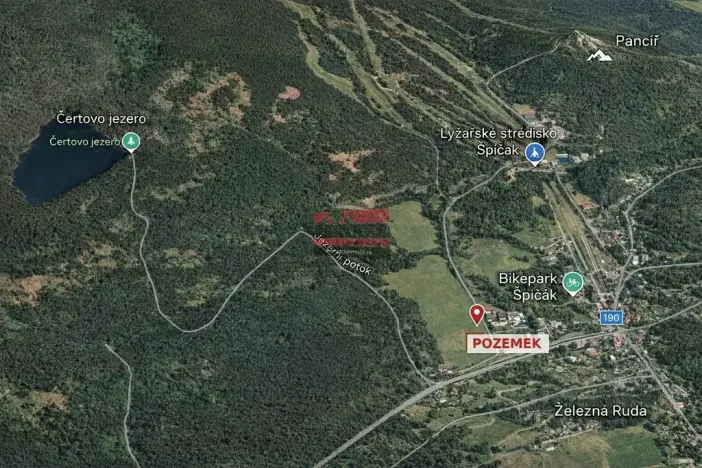 Prodej louky, Železná Ruda, 1110 m2