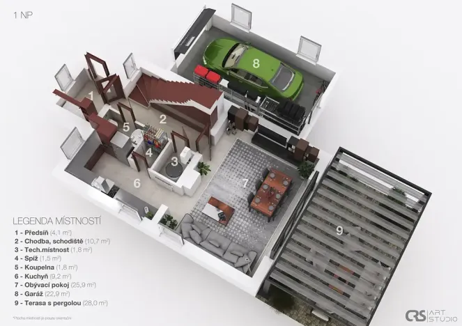 Prodej rodinného domu, Říčany, Bazalková, 101 m2