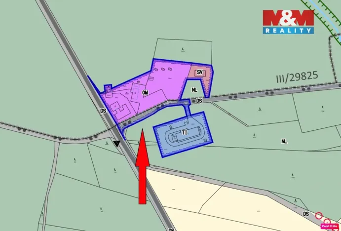 Prodej lesa, Býšť, 3807 m2