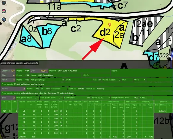 Prodej lesa, Železný Brod, 3547 m2