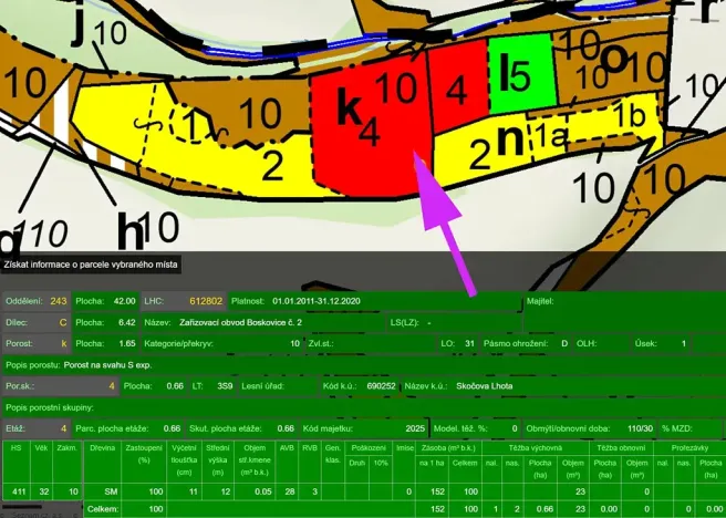 Prodej lesa, Malá Roudka, 7247 m2