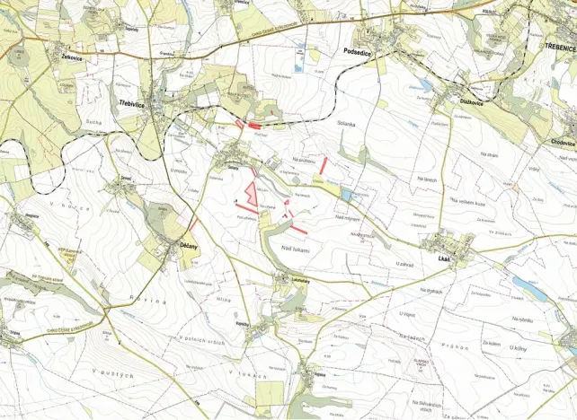 Prodej pole, Děčany, 76058 m2