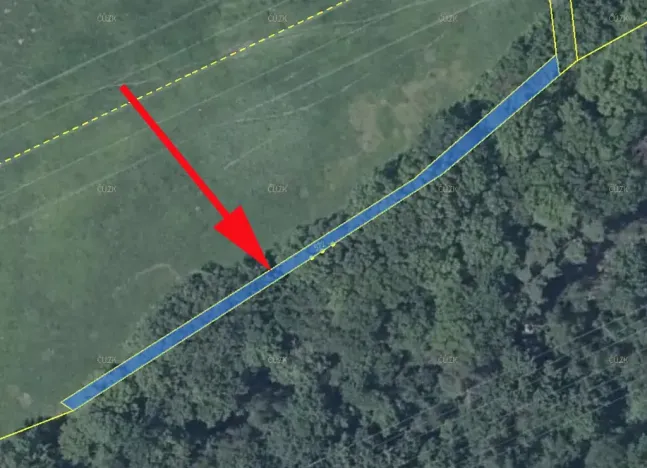 Prodej louky, Kozly, 313 m2