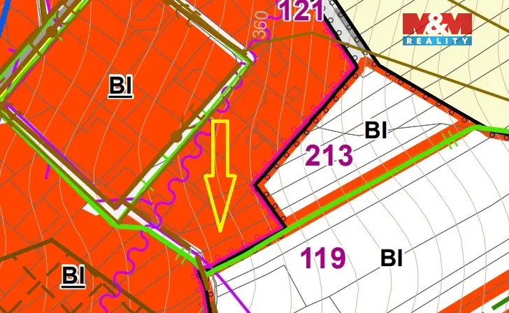 Prodej pozemku pro bydlení, Slavičín - Divnice, 1635 m2