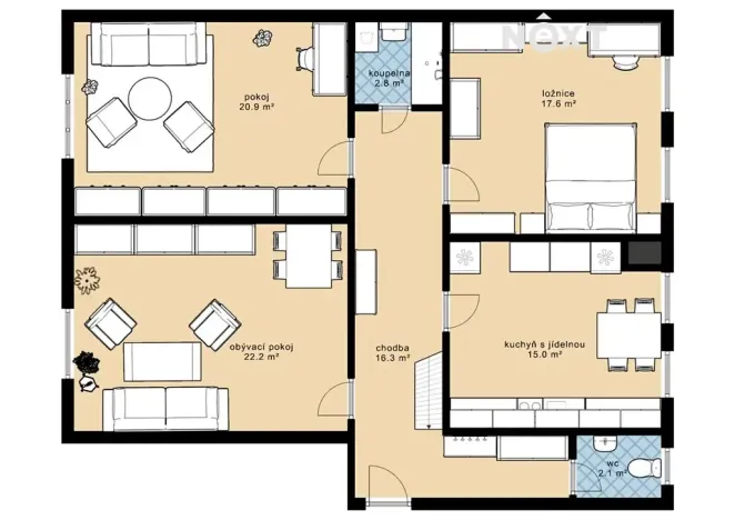Prodej bytu 3+1, Karlovy Vary, I. P. Pavlova, 95 m2