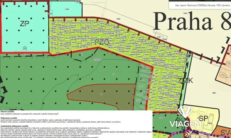 Prodej lesa, Praha - Bohnice, 13833 m2