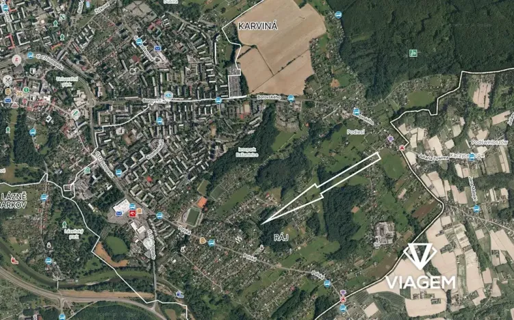 Prodej lesa, Karviná, 1419 m2