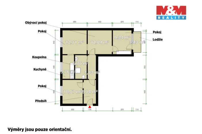 Pronájem bytu 4+1, Lesná, 65 m2