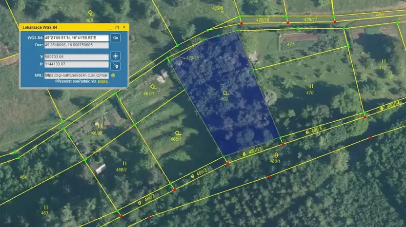 Prodej zahrady, Blansko, 1635 m2