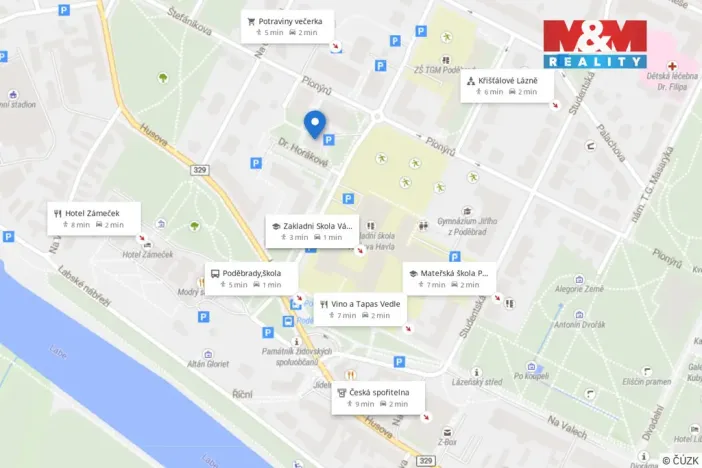 Pronájem bytu 2+1, Poděbrady - Poděbrady II, Dr. Horákové, 56 m2