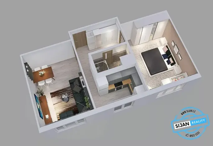 Prodej bytu 2+1, Ostrava, Jiskřiček, 55 m2