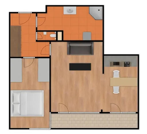 Prodej bytu 2+kk, Praha - Strašnice, Názovská, 48 m2