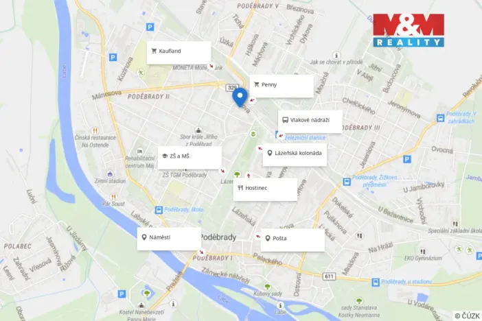 Prodej bytu 3+1, Poděbrady - Poděbrady II, Alešova, 69 m2