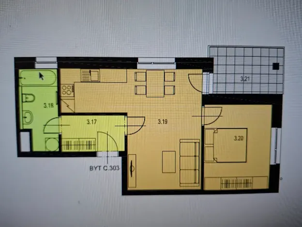 Pronájem bytu 2+kk, Prostějov, 50 m2