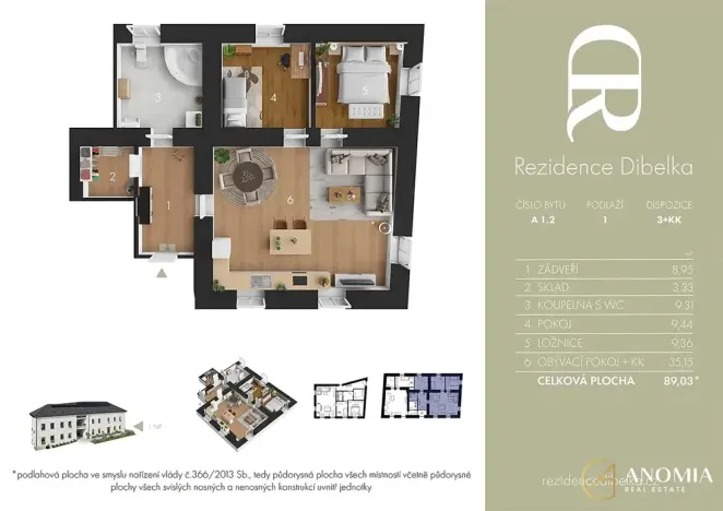 Prodej bytu 3+kk, Trhová Kamenice, Raisovo náměstí, 89 m2