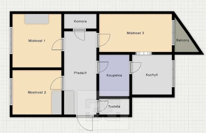 Pronájem bytu 3+1, Praha - Michle, Jivenská, 77 m2