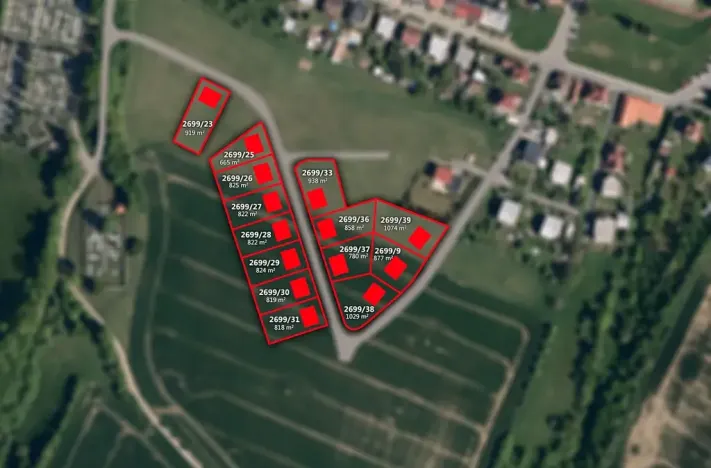 Prodej pozemku pro bydlení, Želechovice nad Dřevnicí, Pod Stráží, 818 m2