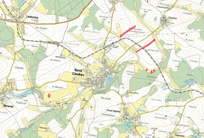 Prodej pole, Nová Cerekev, 34438 m2