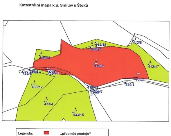 Prodej lesa, Štoky, 6941 m2