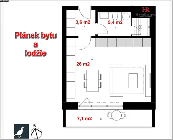 Prodej bytu 1+kk, Benešov, Suchánkova, 44 m2