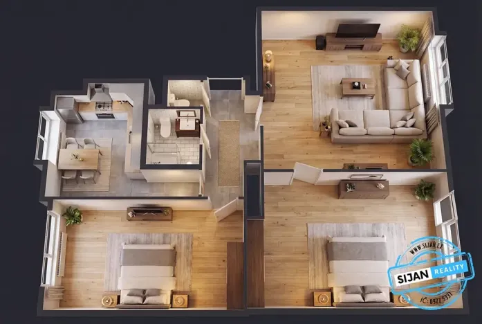 Prodej bytu 3+1, Prostějov, Slovenská, 80 m2