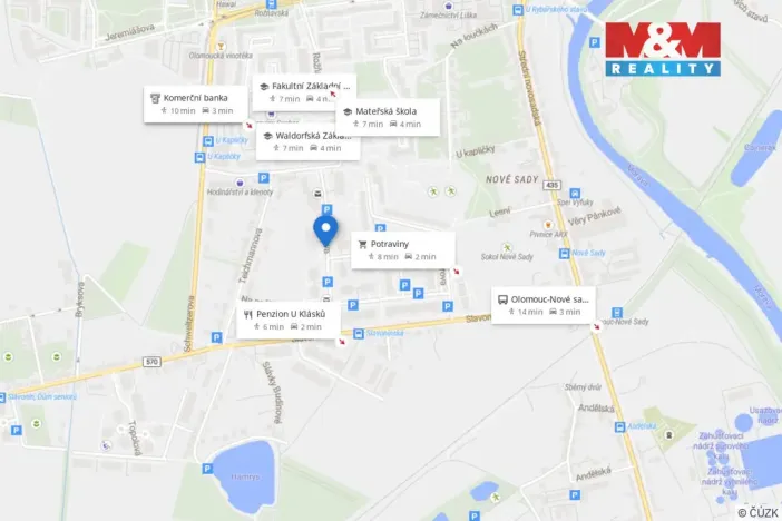 Pronájem bytu 2+kk, Olomouc, Peškova, 40 m2