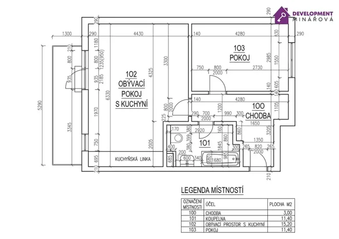 Prodej bytu 2+kk, Letovice, Jiráskova, 51 m2