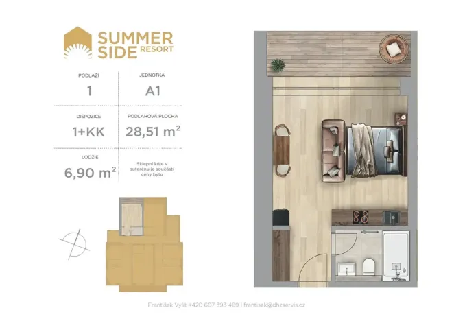 Prodej bytu 1+kk, Rokytnice nad Jizerou, 35 m2