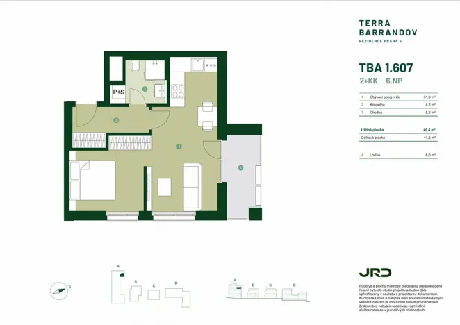 Prodej bytu 1+kk, Praha - Hlubočepy, Silurská, 44 m2