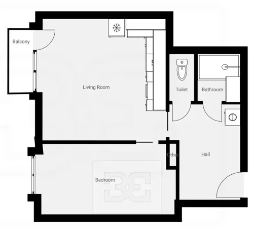 Pronájem bytu 2+kk, Praha - Dejvice, náměstí Bořislavka, 39 m2
