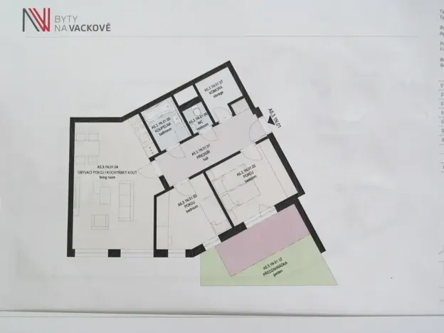 Pronájem kanceláře, Praha - Žižkov, Olgy Havlové, 71 m2