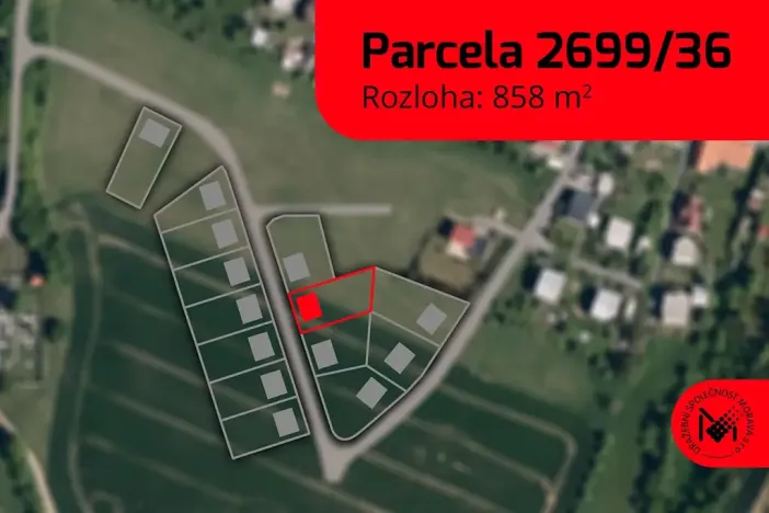 Prodej pozemku pro bydlení, Želechovice nad Dřevnicí, Pod Stráží, 858 m2