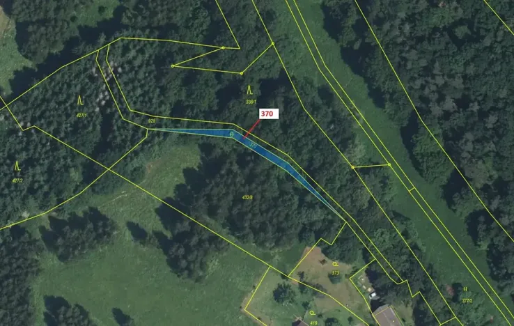 Dražba pozemku, Chlum, 191 m2