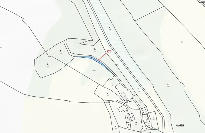 Dražba pozemku, Chlum, 191 m2