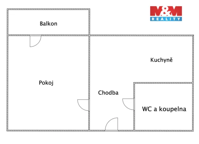 Prodej bytu 1+1, Tišnov, Květnická, 32 m2
