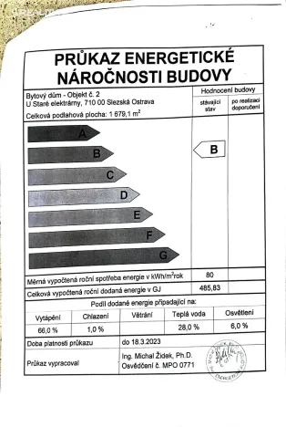 Pronájem bytu 2+kk, Ostrava, U Staré elektrárny, 51 m2