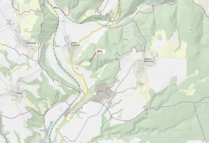 Dražba lesa, Lhota Rapotina, 4308 m2