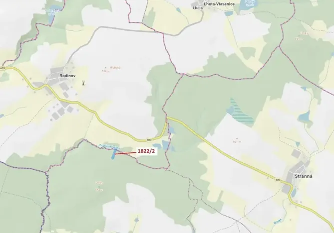 Dražba lesa, Žirovnice, 5108 m2