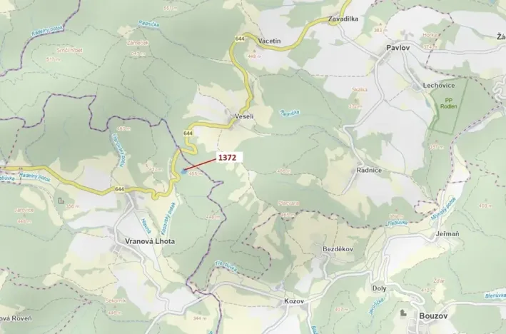 Dražba lesa, Vranová Lhota, 5978 m2