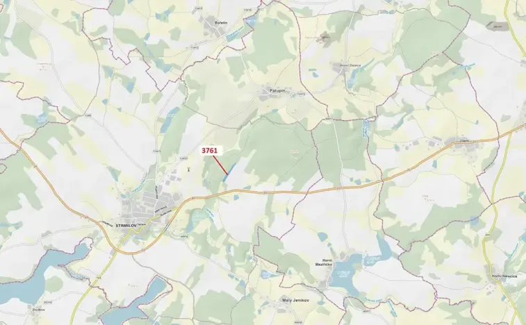 Dražba lesa, Strmilov, 9243 m2