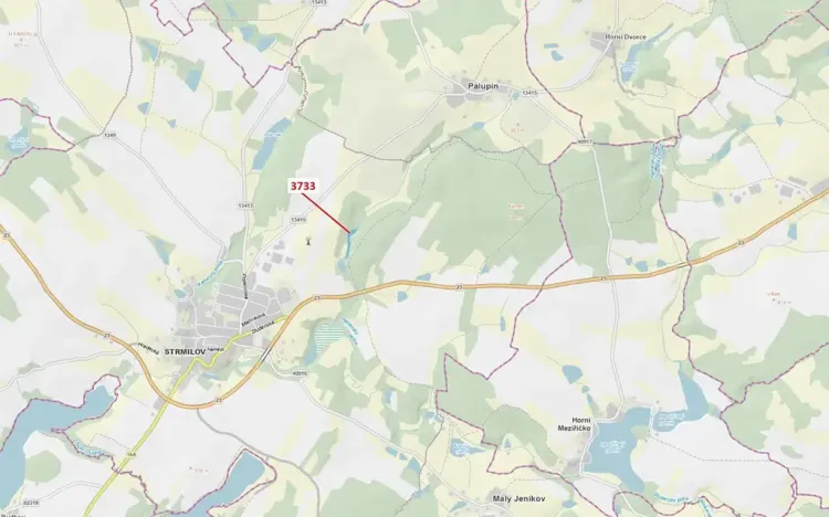 Dražba louky, Strmilov, 4435 m2