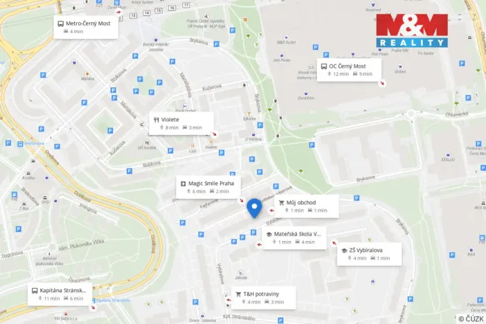 Prodej bytu 4+1, Praha - Černý Most, Vybíralova, 97 m2