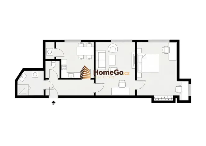 Pronájem bytu 3+kk, Praha - Nusle, Žateckých, 71 m2