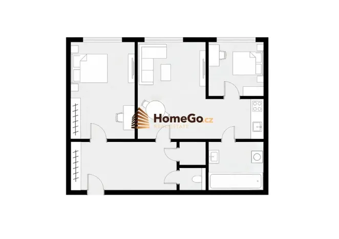 Pronájem bytu 3+kk, Praha - Nusle, Žateckých, 74 m2