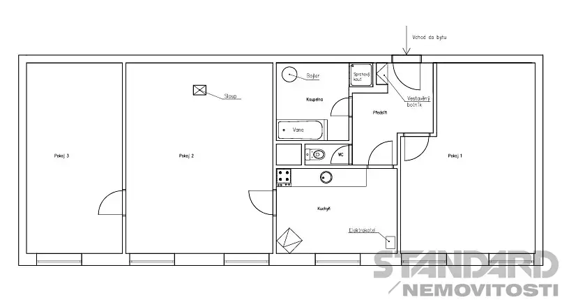 Pronájem bytu 3+1, Příchovice, 105 m2