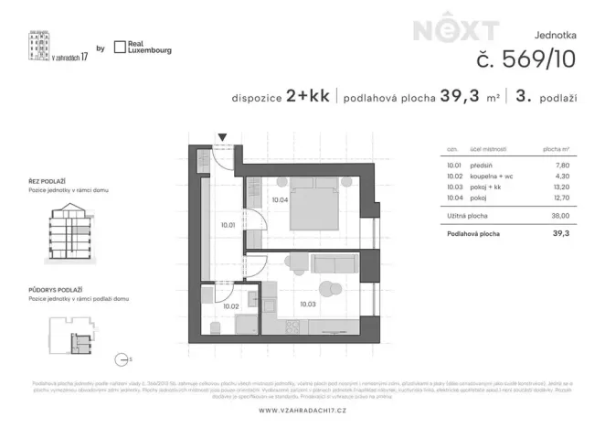 Prodej bytu 2+kk, Praha - Libeň, V zahradách, 40 m2