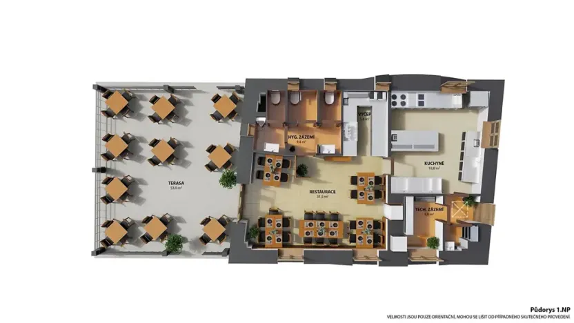 Prodej restaurace, Netolice, 176 m2