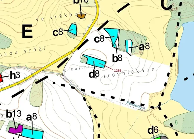 Dražba lesa, Hradiště, 1284 m2