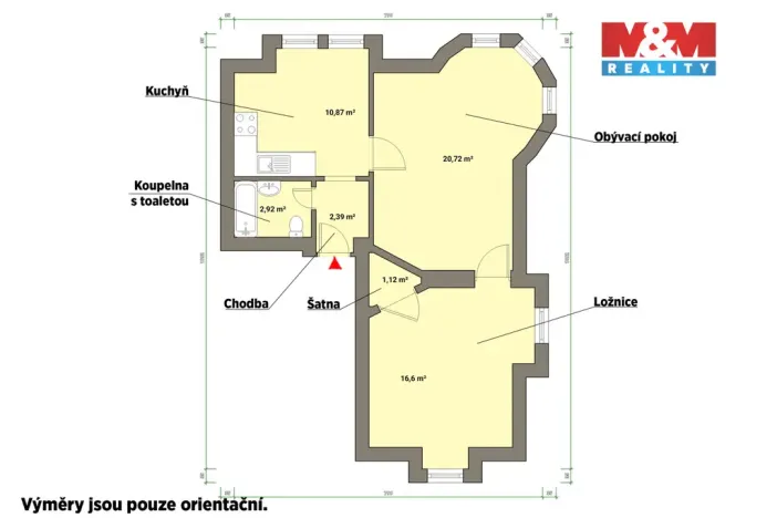 Pronájem bytu 2+1, Mariánské Lázně, Ruská, 55 m2