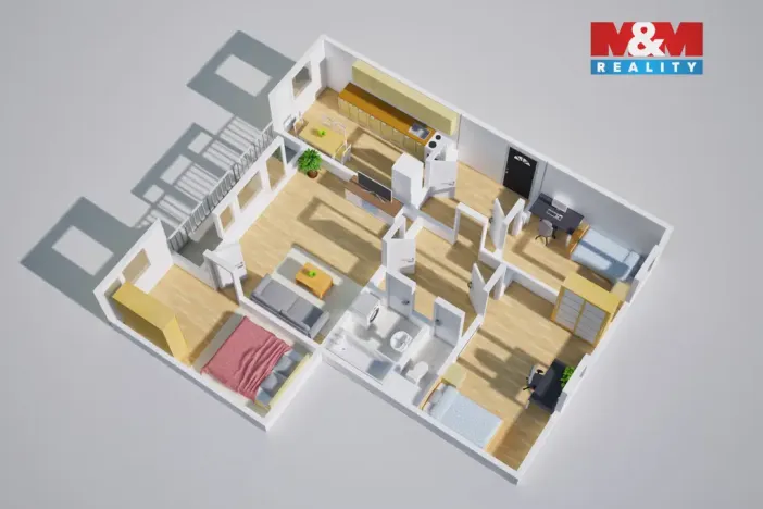 Prodej bytu 4+1, Ústí nad Labem - Krásné Březno, Keplerova, 81 m2